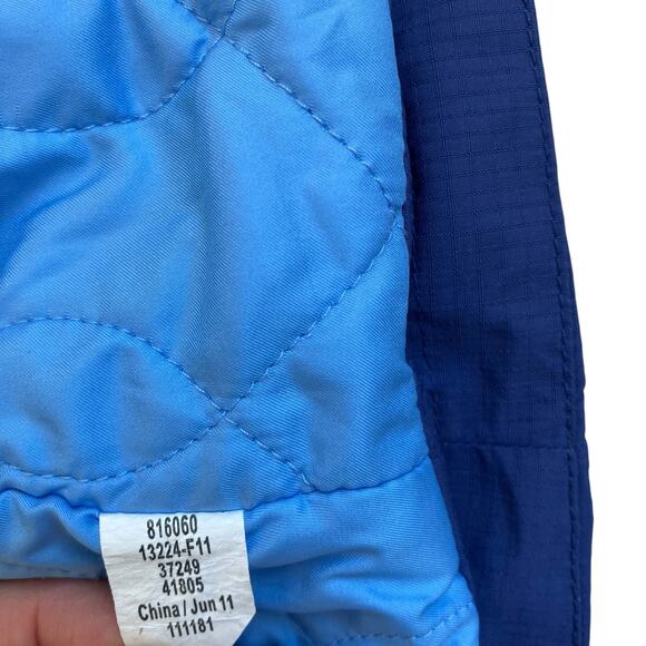 REI Girls Sz L (14-16) Water Resistant Jacket Hooded Lightweight Blue Fall - Picture 9 of 16